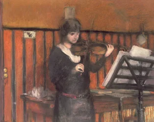 Madame Miriam Fried, the violinist